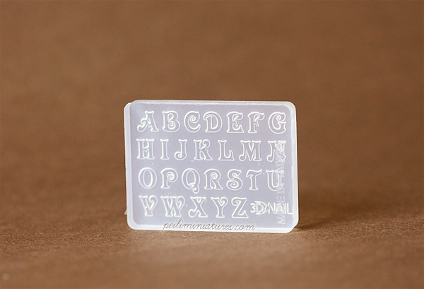 Alphabet Block Letters Miniature Mold