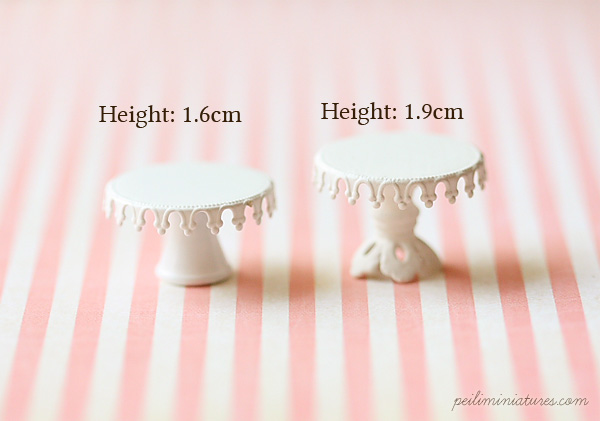 Dollhouse Miniature Lace Cake Stand - Type B