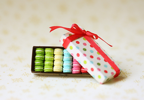 Dollhouse Miniature Food - French Macarons