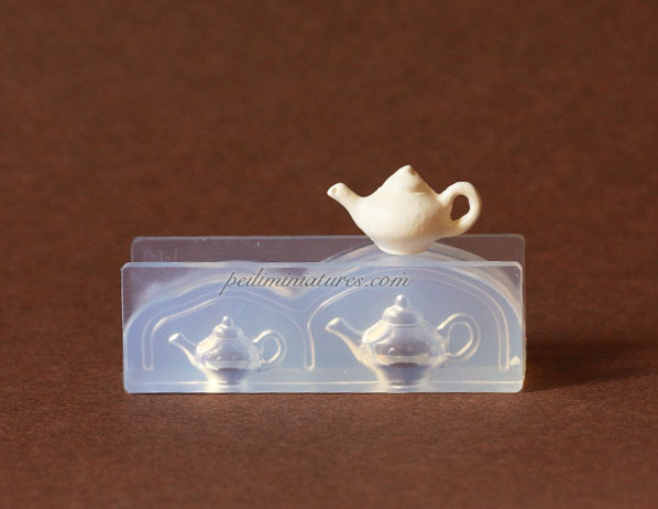 Dollhouse Miniature Teapot Silicone Mold