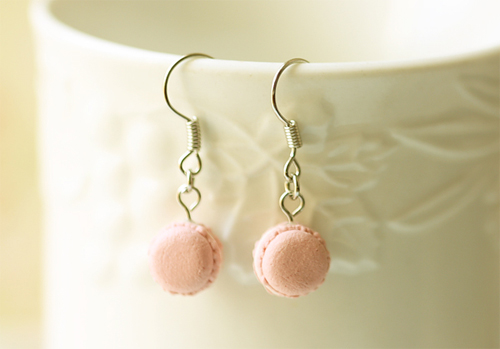 Girly Earring - Soft Pink French Macaron