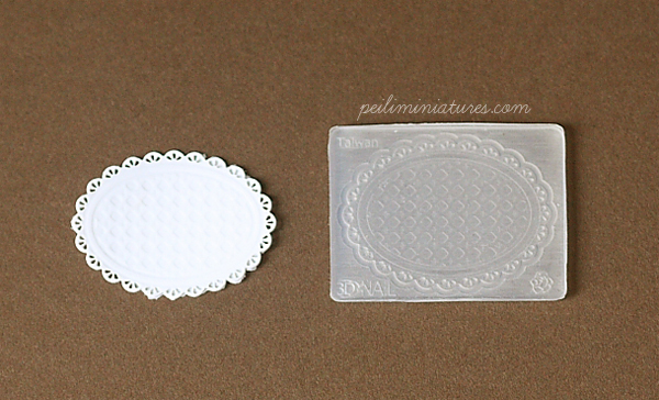 Doily Mold - Oval Mold - Silicone Lace Mold