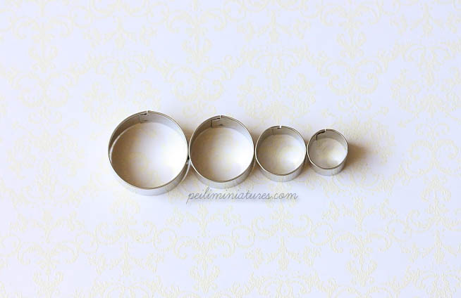 Miniature Round Shape Metal Cutters