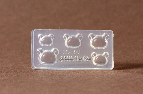 Dollhouse Miniature Teddy Bear Face Mold