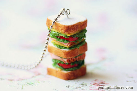 Sandwich Jewelry - Tall Sandwich Necklace